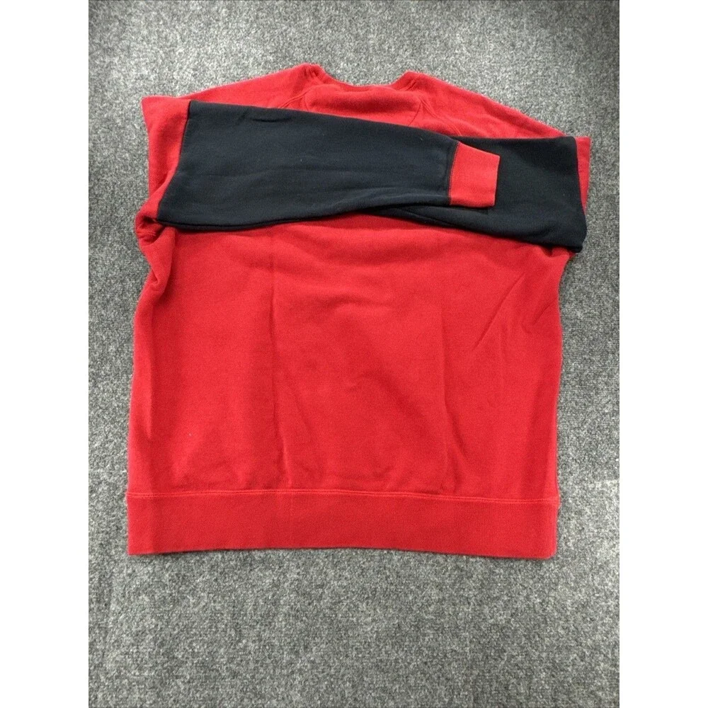 Jordan Jumpman Fleece Crewneck Men’s 2XL Red Black Embroidered EUC